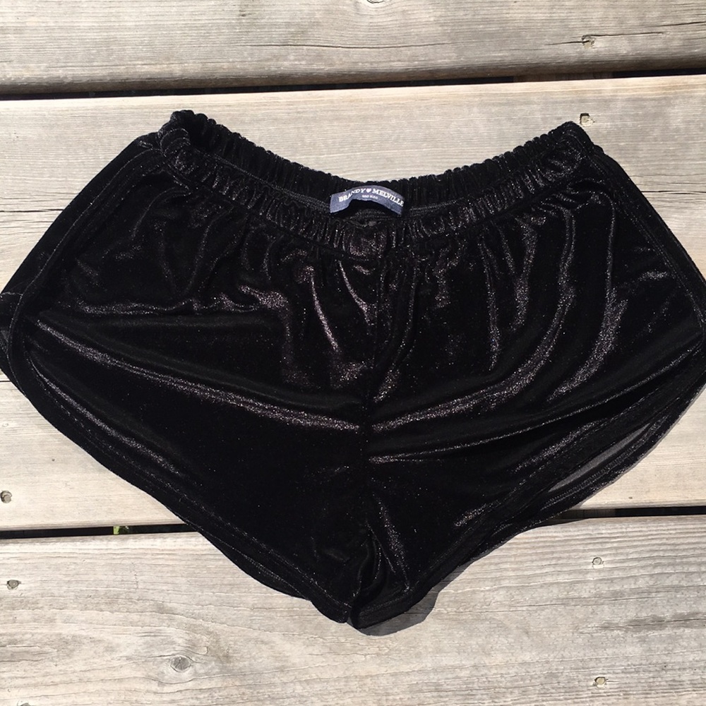 Brandy Melville Velvet Shorts